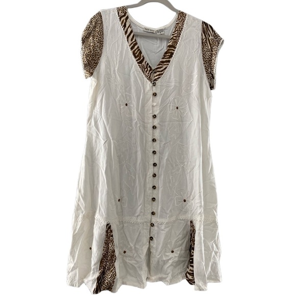 ⭐️ Raya Sun Small dress with animal print sleeves - Picture 1 of 2